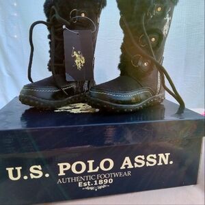 Girls Polo Fur Lined Boots